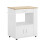 SoBuy Mobile Cucina Salvaspazio con Ruote Bianco 1