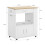 SoBuy Mobile Cucina Salvaspazio con Ruote Bianco 8