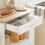 SoBuy Mobile Cucina Salvaspazio con Ruote Bianco 13