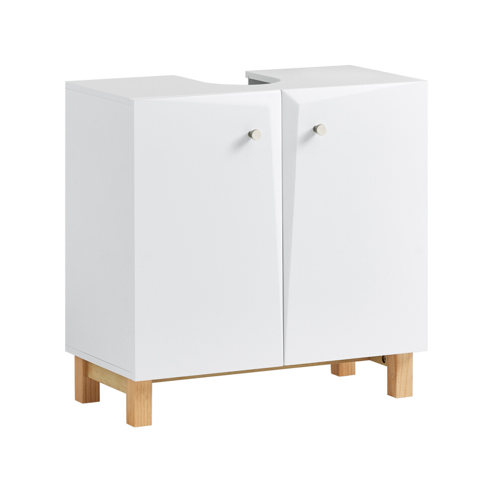 SoBuy BZR92-W White Under Sink Bathroom Storage Cabinet