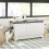 SoBuy Cat Litter Cabinet Storage Bench White 15