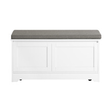 SoBuy White Cat Litter Box & Shoe Storage Cabinet
