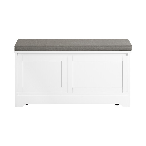 SoBuy Cat Litter Cabinet Storage Bench White