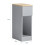 SoBuy Slim Bedside Table Grey 20x35x60cm 3