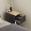 SoBuy Slim Bedside Table Black 20x35x60cm 5