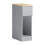 SoBuy Slim Bedside Table Grey 20x35x60cm 1