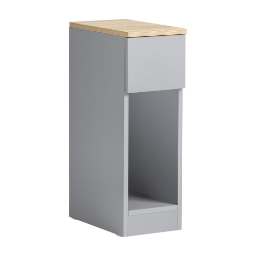 SoBuy Slim Bedside Table Grey 20x35x60cm