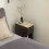 SoBuy Slim Bedside Table Black 20x35x60cm 6