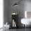 SoBuy Slim Bedside Table Black 20x35x60cm 8