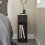SoBuy Slim Bedside Table Black 20x35x60cm 7