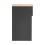 SoBuy Slim Bedside Table Black 20x35x60cm 13