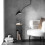 SoBuy Slim Bedside Table Black 20x35x60cm 10