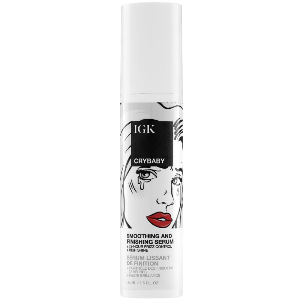 IGK Crybaby Anti-Frizz Smoothing and Finishing Serum 44 ml / 1.5 oz