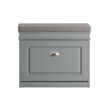SoBuy Πάγκος Παπουτσιών FSR82-K-HG Γκρι 60x24x51 cm