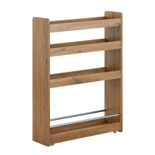 SoBuy Carrellino Salvaspazio Cucina o Bagno Marrone