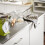 SoBuy White Kitchen Island Trolley on Wheels 4
