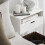 SoBuy White Floating Nightstand, Wall-Mounted Bedside Table 4