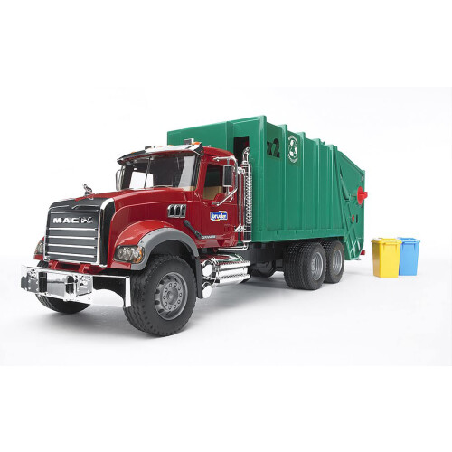 Bruder Bruder Mack Granite Garbage Truck (Ruby Red-Green)