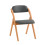SoBuy Folding Chair Dark Grey, Padded & Compact 1