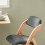 SoBuy Folding Chair Dark Grey, Padded & Compact 5