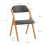 SoBuy Folding Chair Dark Grey, Padded & Compact 3