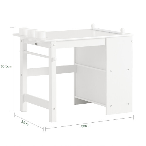 SoBuy Set Tavolo e Sedia Bambini Bianco per Disegno 2