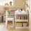 SoBuy Set Tavolo e Sedia Bambini Bianco per Disegno 13