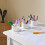 SoBuy Set Tavolo e Sedia Bambini Bianco per Disegno 7