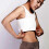 (L,White)Chest Binder Breath Mini Mizer Breast Undershirt Intimates Bra 1