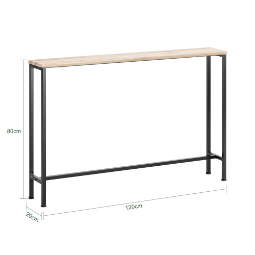 SoBuy Κονσόλα FSB19-XL-Z Ξύλινη 120x20x80 εκ 2