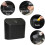 (Black) Hanging Car Trash Can Storage Box  Vehicle Garbage Dust Case Auto Interior Accessories for Car Square Pressing Trash Bin 2