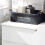 SoBuy White Laundry Storage Cabinet with Basket 4