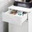 SoBuy White Laundry Storage Cabinet with Basket 7