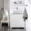 SoBuy Ντουλάπι Μπάνιου BZR108-W Λευκό 60x30x60cm 15