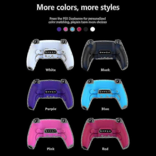 (White) For Ps5 Controller Remappable Kit Back Shell And 4 Back Buttons Rise Remap Kit Hhny 1