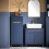 SoBuy Mobile Lavanderia Blu 40x40x96cm 2