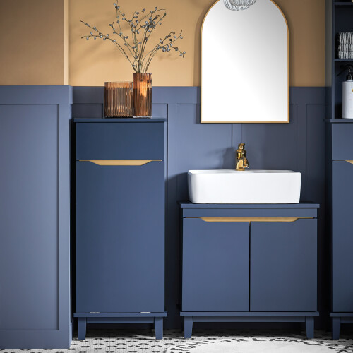 SoBuy Mobile Lavanderia Blu 40x40x96cm 1