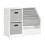 SoBuy Kids Bookcase 5-Tier Storage White 1