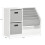 SoBuy Kids Bookcase 5-Tier Storage White 8