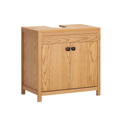 SoBuy Ντουλάπι Μπάνιου BZR98-N Φυσικό Ξύλο 60x35x60cm
