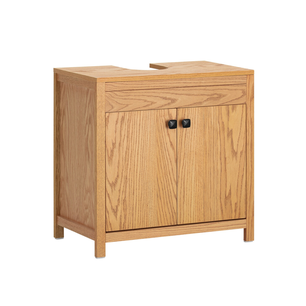 SoBuy Meuble sous Lavabo 2 Portes avec Étagère Réglable