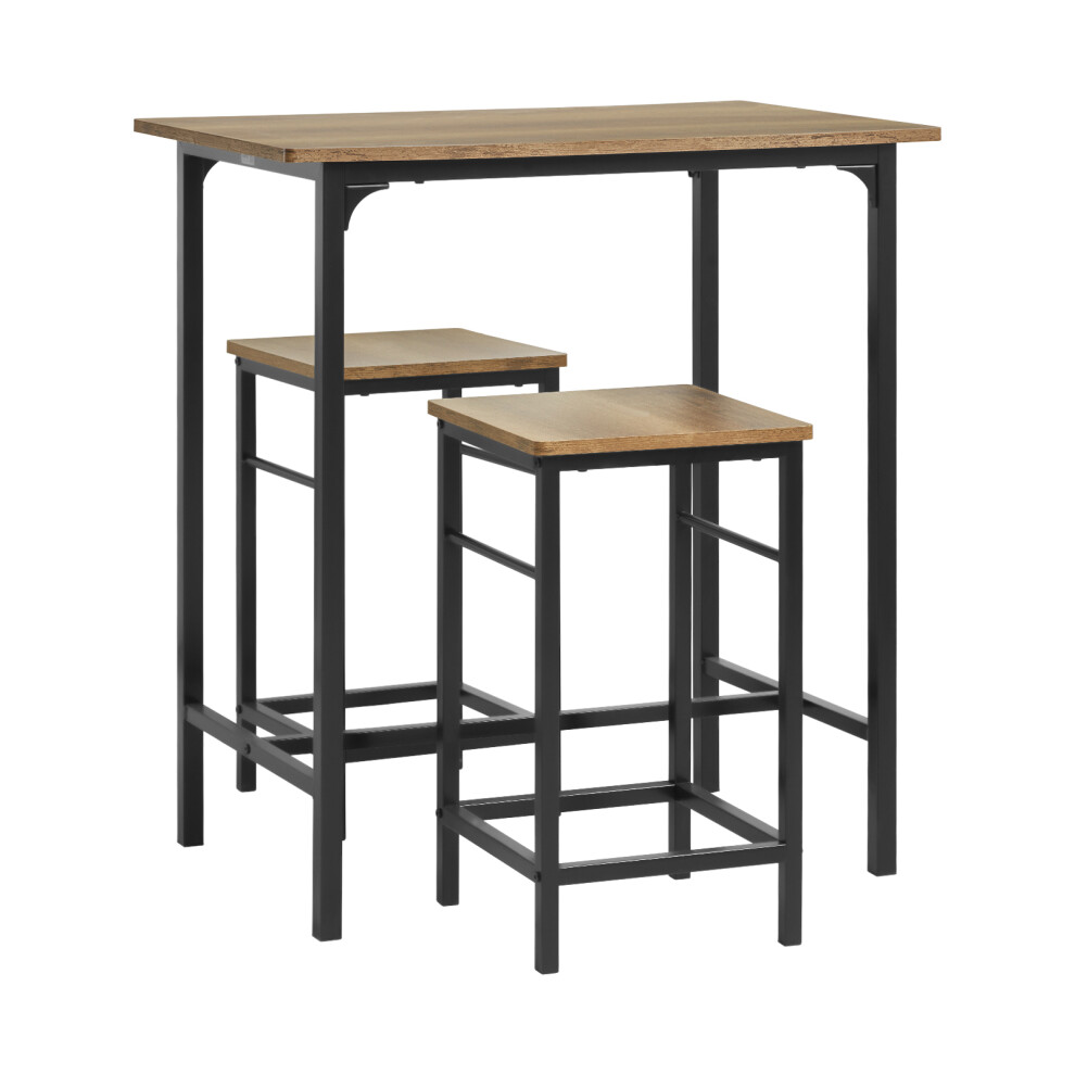 SoBuy Ensemble Table et 2 Tabourets de Bar Bistrot