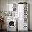 SoBuy Ντουλάπι Μπάνιου BZR104-W Λευκό 60x37x171 εκ. 15