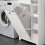 SoBuy Ντουλάπι Μπάνιου BZR104-W Λευκό 60x37x171 εκ. 10