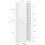 SoBuy Ντουλάπι Μπάνιου BZR104-W Λευκό 60x37x171 εκ. 3