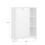 SoBuy Ντουλάπι Μπάνιου Λευκό 60x37x86cm με Κρεμάστρα 3