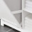 SoBuy Ντουλάπι Μπάνιου BZR104-W Λευκό 60x37x171 εκ. 8