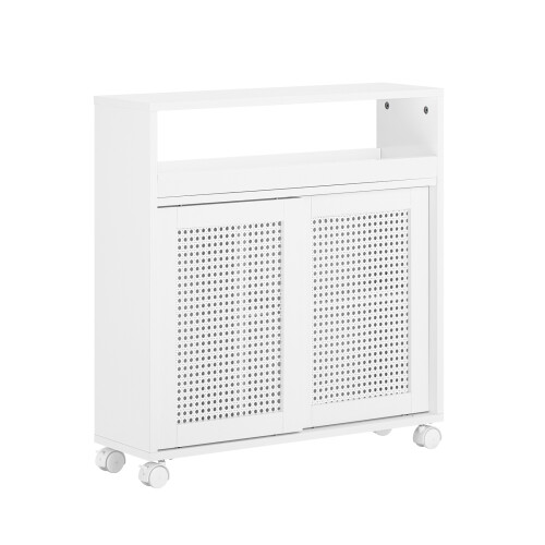 SoBuy Ντουλάπι Μπάνιου BZR119-W Λευκό 20x65x70cm