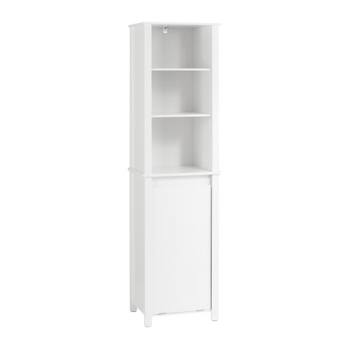 SoBuy Ψηλό Ντουλάπι Μπάνιου 3ραφο Λευκό 45x35x171cm