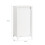 SoBuy Λευκό Ντουλάπι Μπάνιου 45x35x85,5cm 3